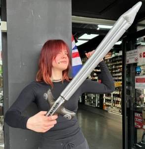 Inflatable Sword Prop Fancy Dress Swimming Blow Up Prop Cosplay Kids Adults - Picture 1 of 5