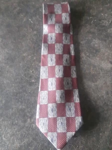 Zylos George Machado Geometric Necktie Length 56" 3.25" Wide 100% Silk - Picture 1 of 3