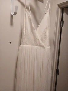 NUEVO CON ETIQUETAS Vestido The Population Nordstroms Hermoso Maxi Vestido XL Boda Formal - Imagen 1 de 14