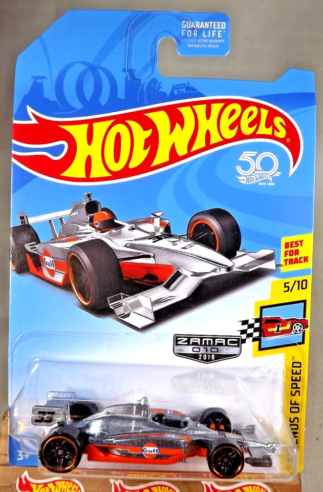 2018 Hot Wheels #232/365 HW Robots #1/5 Track Hammer Slight Shelf Ware Card