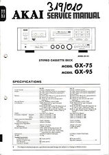 Service Manual-Anleitung für Akai GX-95/GX-75 