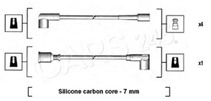 Juego de líneas de encendido para ŠKODA Favorit Forman 1991-1995 MAGNETI MARELLI - Imagen 1 de 1