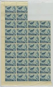 Sarawak 1955 Partial sheet of 36 stamps SC 200 MNH - Picture 1 of 2