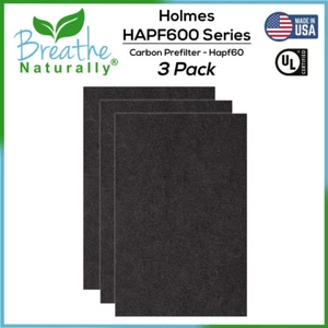Replacement Holmes GE Bionaire HAPF60 Carbon Prefilter 3 Pack Breathe Naturally - Picture 1 of 6