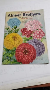 1924 Samen Pflanzenkatalog Alneer Brothers Rockford Illinois Gemüse Blumen - Bild 1 von 8