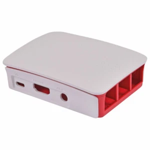 Raspberry Pi Oficial Pi 3 Funda en Rojo Y Blanco - Imagen 1 de 1