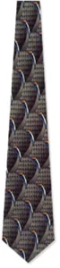 Success by Ketch 100% Silk Tie Gray blue brown white New - Picture 1 of 3