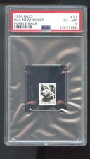 1950 R423 #73 Hal Newhouser PSA 6 Graded Baseball Card MLB Game Strip Purple Bck
