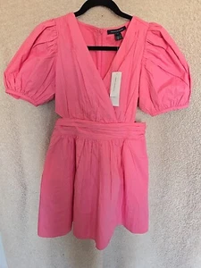 Vestido de popelina para mujer FRENCH CONNECTION 6 Morning Glory escote en V nuevo con etiquetas verano - Imagen 1 de 7