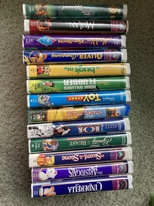 Lot Of Disney VHS Tapes, 13 Total USED, OPEN - Picture 1 of 8