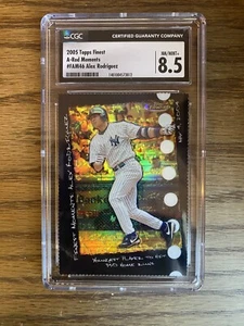 2005 Topps Finest A-Rod Moments Refractor /190 Alex Rodriguez #FAM46 CGC 8.5 - Picture 1 of 2
