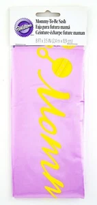 Wilton Mommy-To-Be Sash for Baby Shower Party Satin Ribbon 8' x 3.5" - Picture 1 of 1