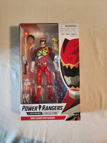 Power Rangers Lightning Collection Dino Charge Red Ranger 6-Inch Figure NIB Cover