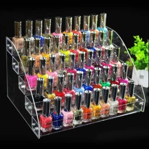 SEVEN Layers Nail Polish Rack Multiple Layers Clear Acrylic Nail Polish Display - Picture 1 of 7