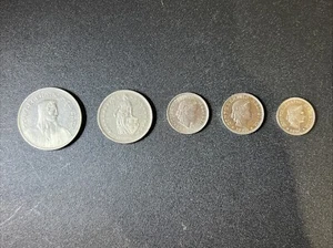 Switzerland Swiss Franc 5-Coin Lot, 1969-90 CHF - Picture 1 of 3