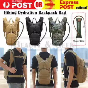 Hydration Backpack With Water Bladder Backpack Cycling Hiking Camping Bag AU New - Picture 1 of 7