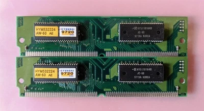 16MB 2x8MB 72-pin Simm EDO 60ns HYUNDAI HYM532224 AW-60 2Mx32 #9720 Memory Kit - Image 1 of 3