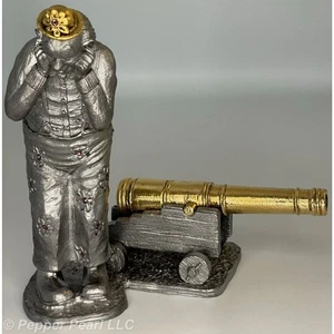 Michael A. Ricker Zinn Skulptur 1. Guss 1996 Big Top Clowns Kanone - Bild 1 von 12