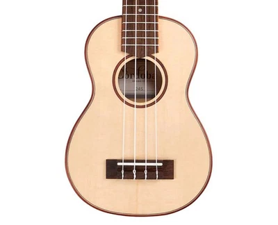 Ukelele soprano de abeto Córdoba 24S con parte posterior de arce partido - Caja abierta Foto 1 de 4