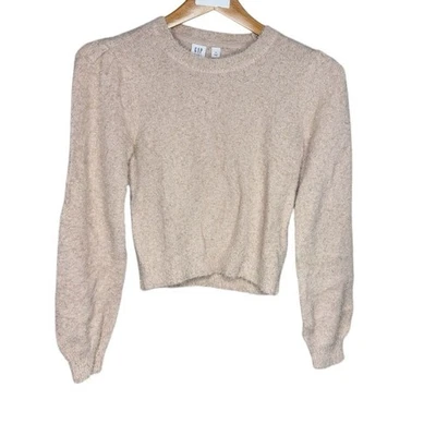 Suéter Gap Niños Niñas Metálico Dorado Difuso Suave Manga Larga Beige Talla XL Foto 1 de 4