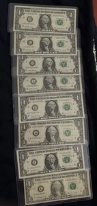 2007⭐️Star Note must lowSerial Number 1 from2003/ Lot Of 8 - Picture 1 of 19