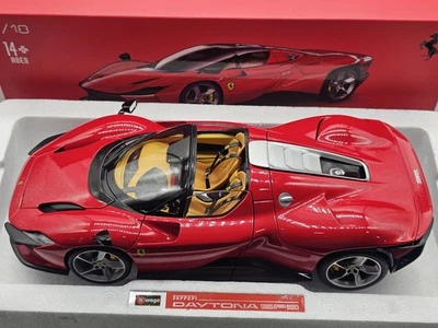 Ferrari Daytona SP3 Rosso 1:18 Burago Signature In Box - Immagine 1 di 4