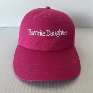 Favorite Daughter Women's Classic Logo Baseball Cap Strapback Pink Hat - Picture 1 of 13