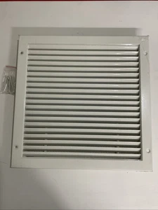 12" x 12" Metall Giebel Entlüftungsschuppen Dachbodenentlüfter mit Sichtschutzgitter Quadrat - Bild 1 von 2