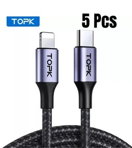 5 Pcs Fast Charger For Apple iPhone 13 14 Pro Max USB Type C PD Data Sync Cable. - Picture 1 of 6