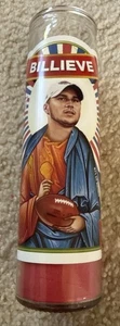 BILLIEVE Josh Allen #17 Football Prayer Candle Buffalo Bills Let’s Go Buffalo - Picture 1 of 7