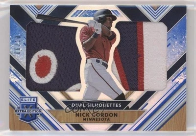 2018 Panini Elite Extra Edition Dual Silhouettes Blue /10 Nick Gordon #DS-NG - Image 1 of 2