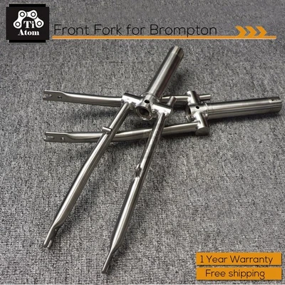 Horquilla delantera Ti Atom/titanio para Brompton Foto 1 de 4