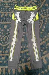 Under Armor Skeleton Leggings Boys Size 5 - Picture 1 of 9