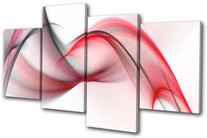 Abstraktes Funky Design MULTI LEINWAND WANDBILD Bild Druck VA - Bild 1 von 1