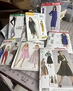 Lot Of 7 Sewing Patterns Uncut Modern Trend Simplicity-butterick-birds - Picture 1 of 8