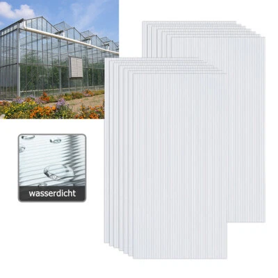 MARKENLOS 14 Stück Gewächshausplatten Hohlkammerplatte 4mm PC Platten Für Gewächshäuser DE
