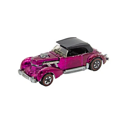 Vintage Hot Wheels Redline Classic Cord Magenta w/ Dark Interior US Repro Top - Image 1 of 4