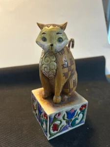 Heartwood Creek Jim Shore Jasper 5.5 Inch #114424 Cat Figurine 2003 Vintage - Picture 1 of 5