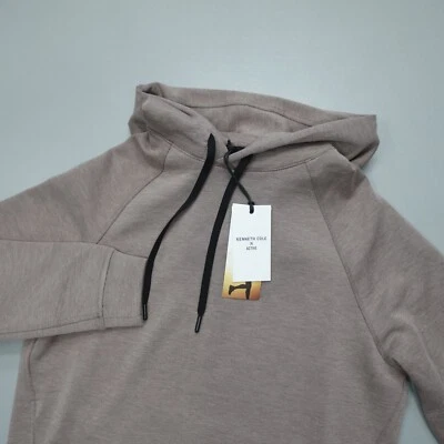 Kenneth Cole Active The Fleece Sudadera con Capucha Cremallera Completa Suave Absorbente Elastizada Rosa Talla S Foto 1 de 4