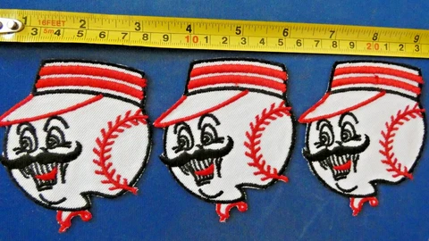 (3)  Original 960'S - CINCINNATI REDS - Original Jacket Sewn Jacket PATCHES - Un Cover