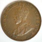 1936 Australia Bronze 1/2 Penny Coin Circulated You Grade George V Crowned Bust