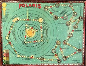 Vintage Polaris Space Board Game by Chas.S. Muir 1923