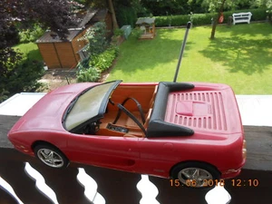 RC Modell Barbie Sport Wagen Auto -Ferrari F355 Spider- ca. 53cm lg Fa. Mattel - Bild 1 von 11