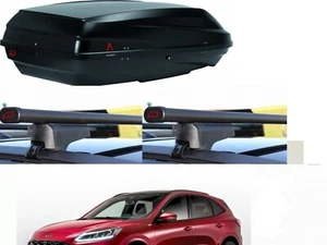 Box Auto Portatutto G3 Bicube 400 + Barre Portatutto Ford Kuga Rails anno 2022 - Imagen 1 de 12