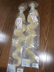 9S+ 100% 2_BUNDLE_COMBO_Unprocessed Brazilian Virgin Remy Body Wave 24"_#613 - Picture 1 of 1