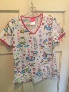 Hello Kitty Scrubs Size XS Or Large - Picture 1 of 5