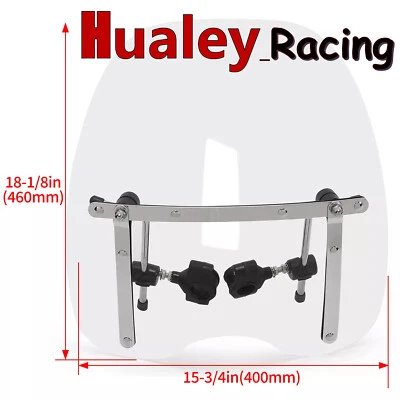 Parabrisas transparente manillar 7/8"" 1"" para Yamaha V Star 650 950 1100 Foto 1 de 3