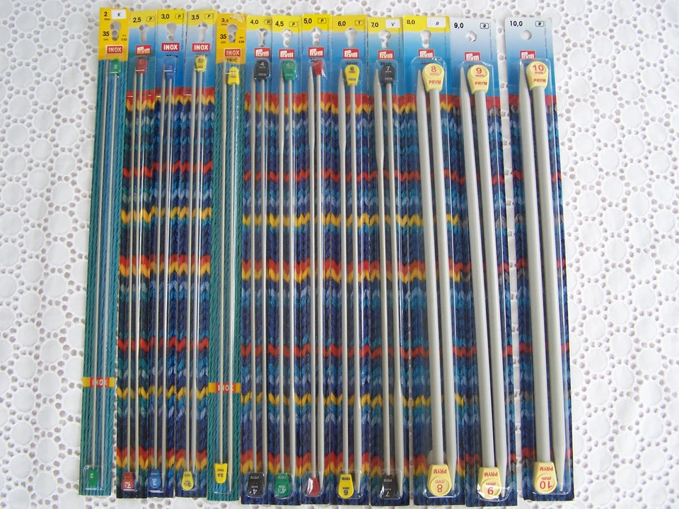 Prym / INOX Jackenstricknadeln Schnellstricknadeln 2,5 - 10,0 mm / 35cm lang  - Bild 1 von 1