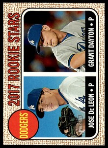 2017 Topps Heritage * Grant Dayton/Jose De Leon Rookie Los Angeles Dodgers #83