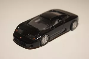V 1:43 MINICHAMPS BUGATTI EB110 EB 110 NEGRO EXCELENTE ESTADO - Imagen 1 de 4
